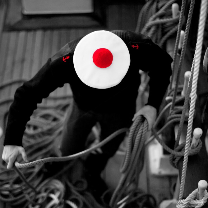 Béret de marin, Marine Nationale Photo Béret de marin, Marine Nationale par Philip Plisson