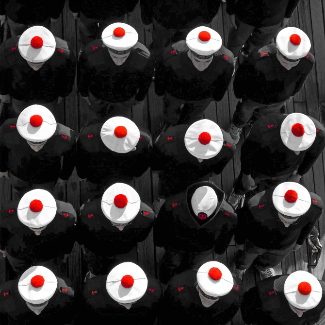 Photo Mousses à bord du Belem, Marine Nationale par Philip Plisson