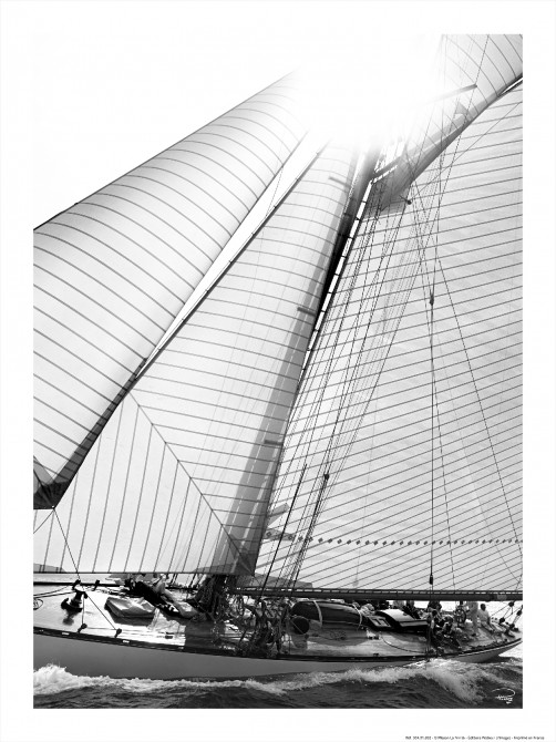 Classique Yacht noir et blanc Photo Classique Yacht noir et blanc par Philip Plisson
