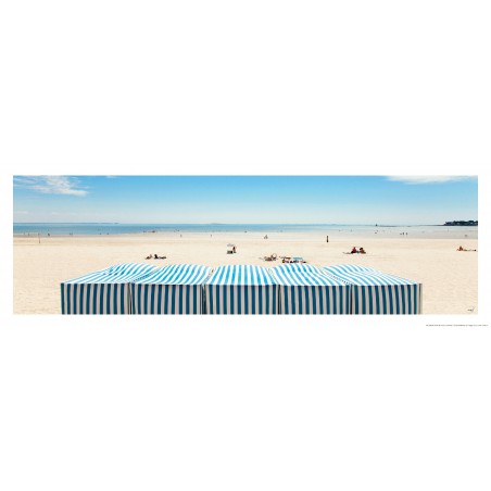 Ciel bleu sur la plage de la Baule