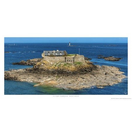 L'île d'Harbour devant Dinard, Bretagne