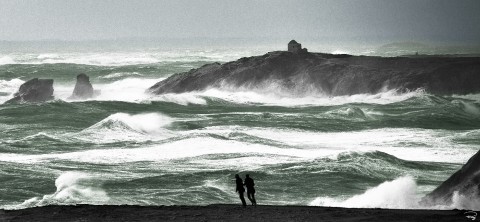 Photo Promenade ventée, Côte sauvage, Presqu'île de Quiberon par Philip Plisson