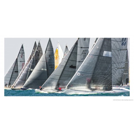 Ligne de départ, régate de 6 mètres JI