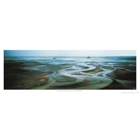 Basse mer au Mont-Saint-Michel, Normandie
