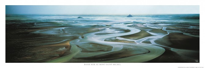 Photo Basse mer au Mont-Saint-Michel, Normandie par Philip Plisson