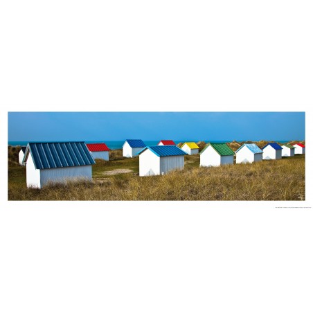 Cabanons à Gouville-sur-Mer, Normandie