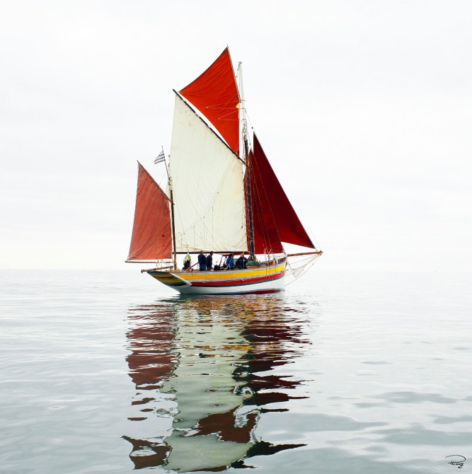 Vieux gréement, Bretagne Photo Vieux gréement, Bretagne par Philip Plisson