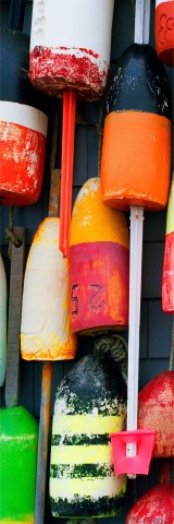 Photo Fishing buoys, multicolored floats par Philip Plisson