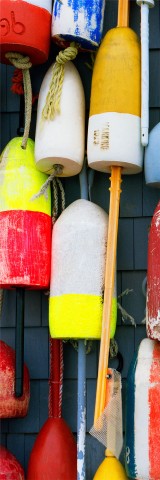 Photo Fishing buoys, multicolored floats par Philip Plisson