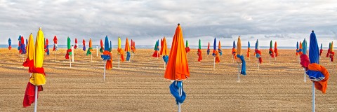 Photo Sur la plage de Deauville, Normandie par Philip Plisson