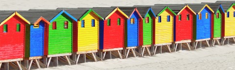 Photo Cabanes colorées en Afrique du sud par Philip Plisson
