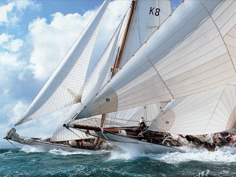 Photo Astra et Candida à la Nioulargue par Philip Plisson