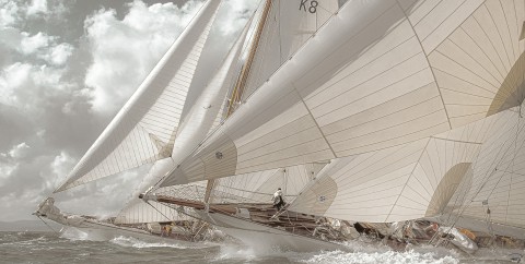 Photo Luffing Match - Astra et Candida par Philip Plisson