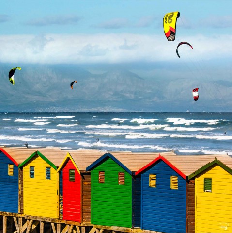 Photo Cabanes de plage en Afrique du Sud par Philip Plisson