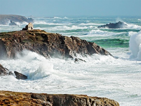 Photo Coup de vent sur la Presqu'île de Quiberon par Philip Plisson