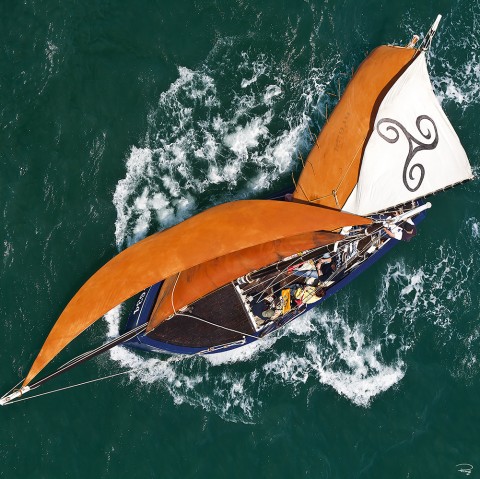 Photo Old rigging seen from the sky par Philip Plisson