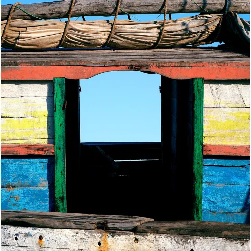 Photo on canvas - The seaside hut - Salary - Madagascar - Philip Plisson