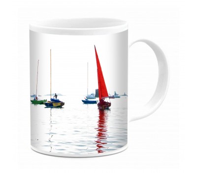 Photo Mug - Caravelles at anchor in Northern Brittany par Philip Plisson