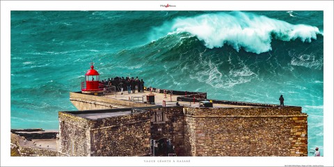 Photo Giant wave at Nazaré, Portugal par