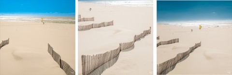 Photo Trio sand fences in Portugal par Philip Plisson