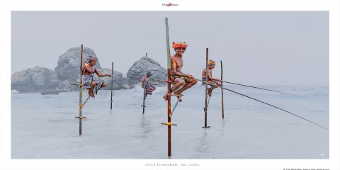 Photo Stick Fishermen -  Sri Lanka par Philip Plisson