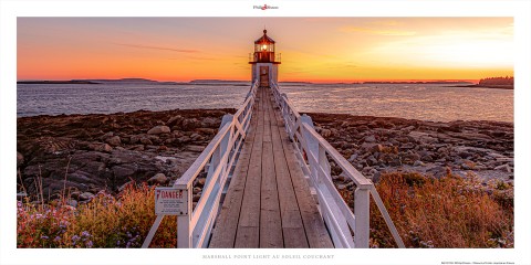 Photo Marshall Point Light at sunset par Philip Plisson