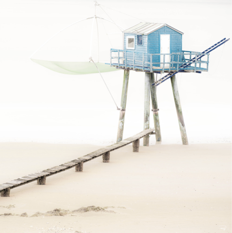 Photo La pêcherie bleue de Tharon, plage par Philip Plisson
