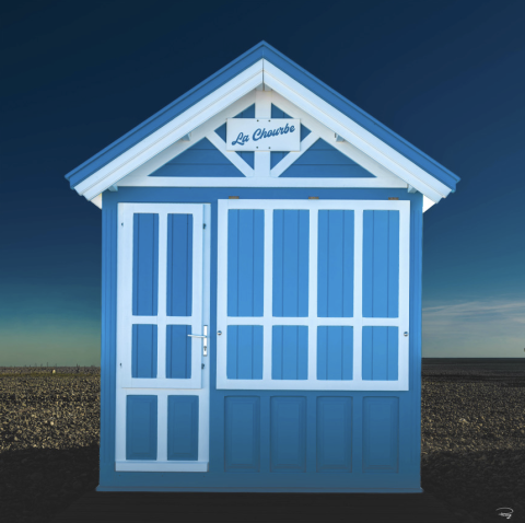 Photo Blue hut by the sea par Philip Plisson